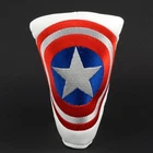 Captain America Blade Putter White Headcover for TaylorMade Odyssey Wilson Staff
