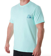 Quiksilver Men's Standard Heritage Short Sleeve Rashguard Surf Shirt Sz M