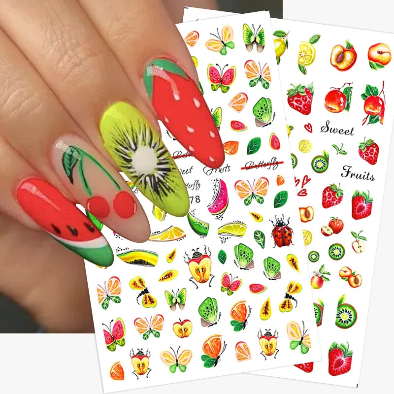 SUNNYCLUE 1000pcs 3D Fruit Slices Nail Art India | Ubuy