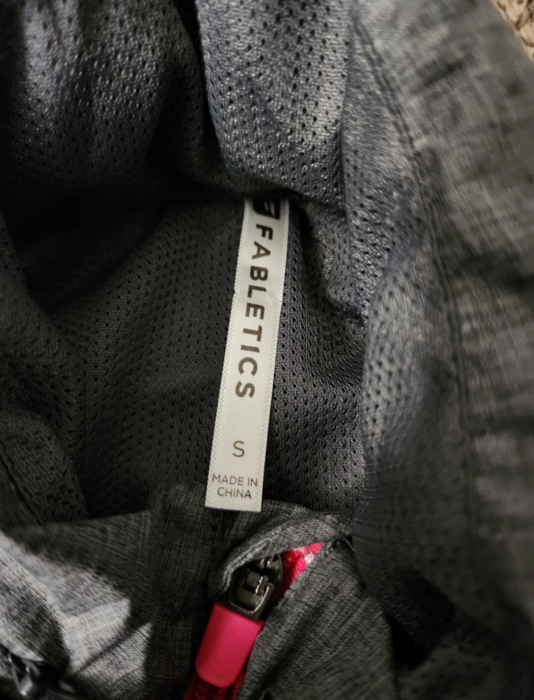 Fabletics Grey Heather/Pink Danielle Windbreaker … - image 2