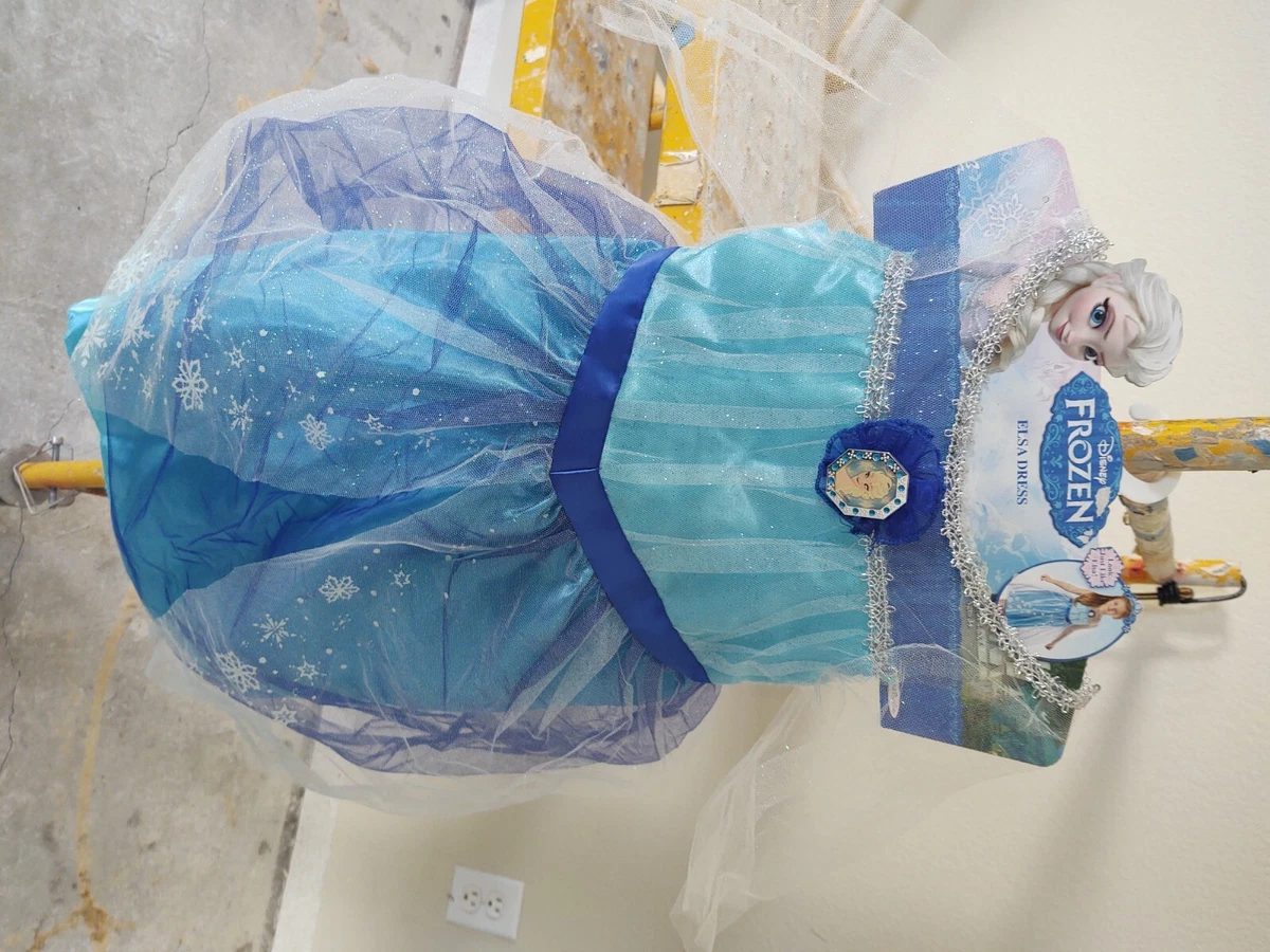 Disney Frozen Elsa Blue Dress Blue 4-6X