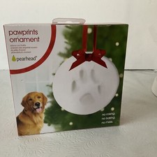 Paw Print Christmas Ornament: Clay Imprint, No Mixing, No Baking, No Mess