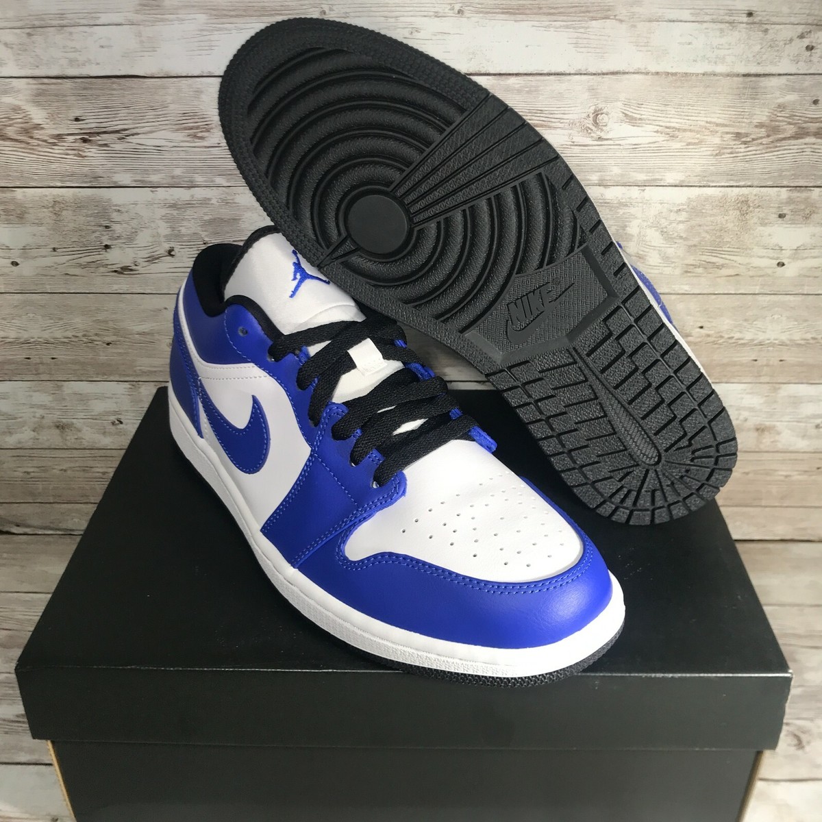 New Jordan 1 Low 'Game Royal' Blue/White/Black (553558-124 New Jordan 1 Low 'Game Royal' Blue/White/Black (553558-124