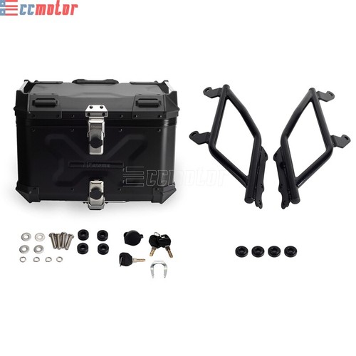 42L Luggage Case W/ Rack Bracket For Harley Softail Fat Bob FXFB FXFBS 2018-2025 - Picture 2 of 10