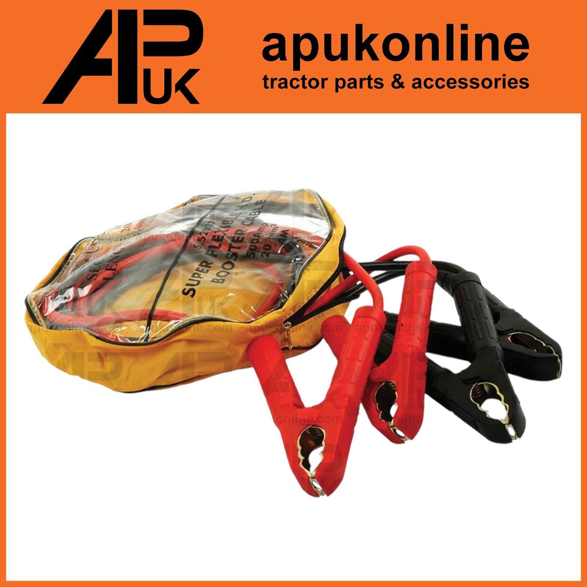 Jump Starter Cables 500 Amp 40mm² Clamp for Tractor Plant