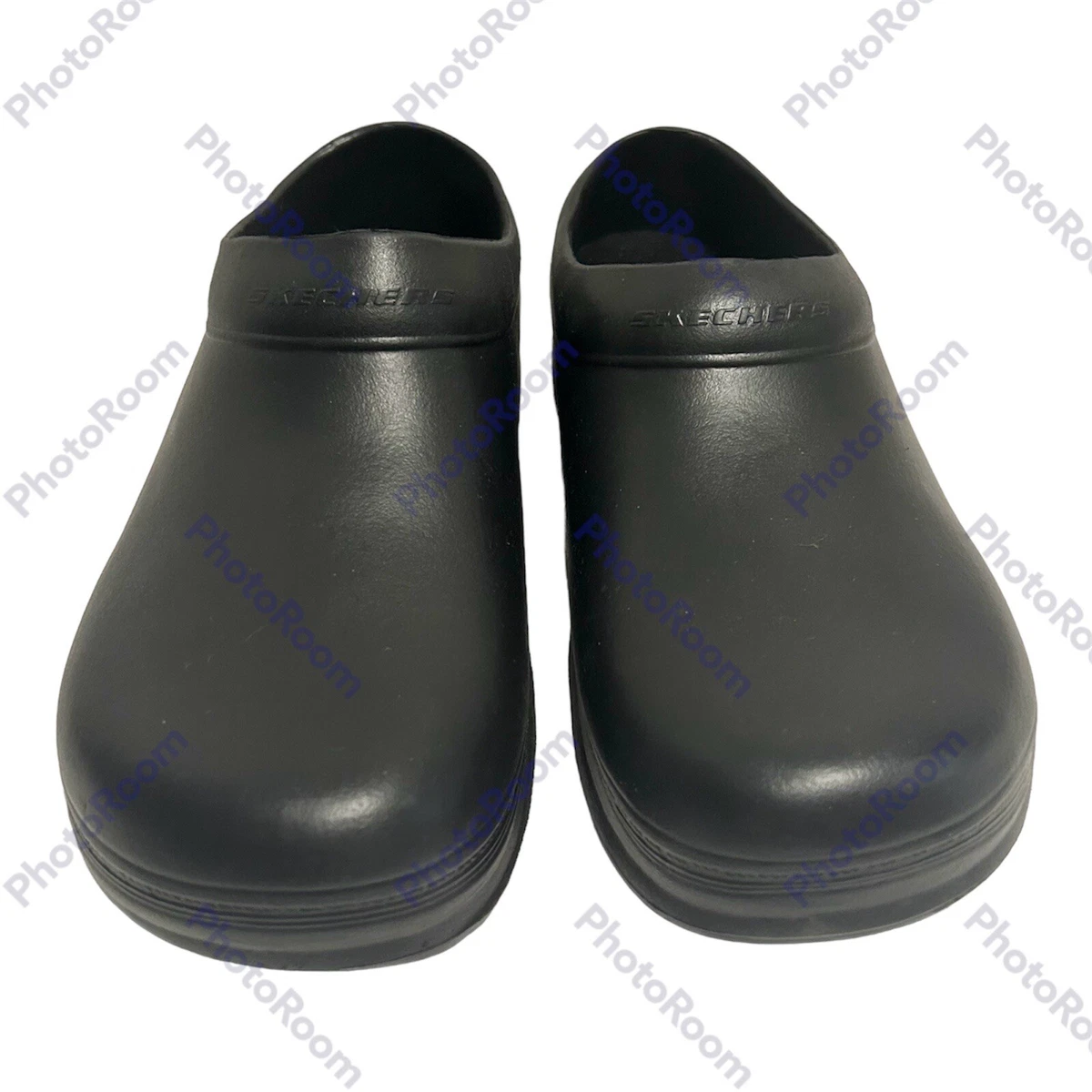 Skechers Oswald Balder Work Clogs Shoes Mens 14 Black Slip