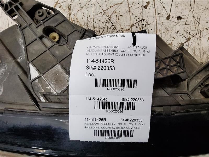 2012 - 2015 Audi A7 Quattro S7 Headlight Right Passenger Side LED
