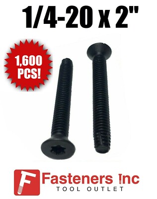 (Qty 1600) 1/4-20 x 2'' Torx T30 Trailer Flooring Floorboard Screws Bulk Box