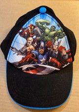 Marvel Avengers Black SnapBack Youth Cap Excellent Condition