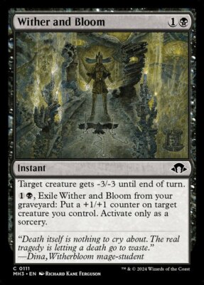 Wither and Bloom - Foil Light Play, English Magic the Gathering MTG Modern Horiz