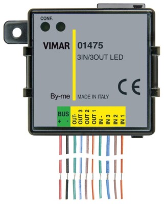 Vimar 01475 3 In 3 Out LED Home Automation Module