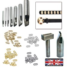 10mm - 40mm Oval Eyelet with Washer and Grommet Setting Hand Tools Leather Craft