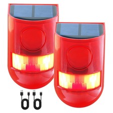 Solar Outdoor Motion Sensor Alarm 4 Working Mode Motion Activated Alarm 129dB...