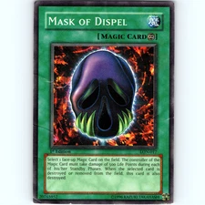 Yugioh Mask of Dispel LON-017 1st Edition Super Rare Holo - DMG 💎