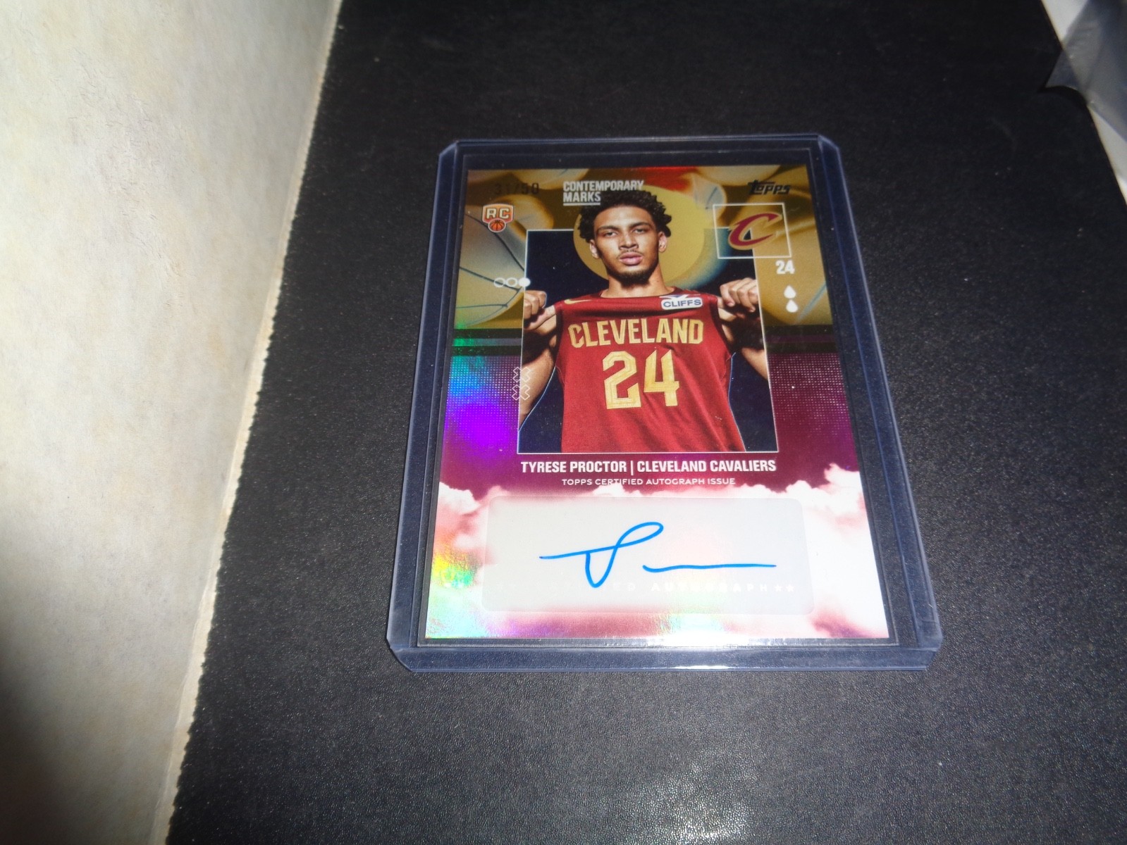 Tyrese Proctor 2025 Topps "Contemporary Marks" Rookie Auto GOLD FOIL SSP/50!