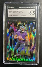 Lamar Jackson 2024 Panini Select Black & Green #35 NrMint 8.5