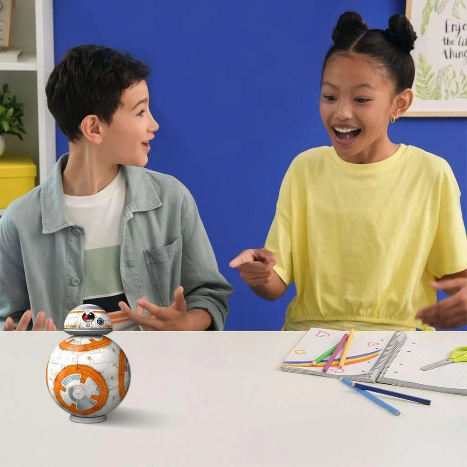 - Puzzle 3D Star Wars BB8 | Puzzle 3D Bambini a Partire Dagli 8 Anni | Modellism - Immagine 2 di 4
