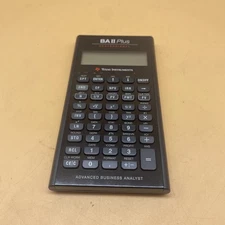Texas Instruments BA II Plus Professional Business Analyst Calculator Nice!