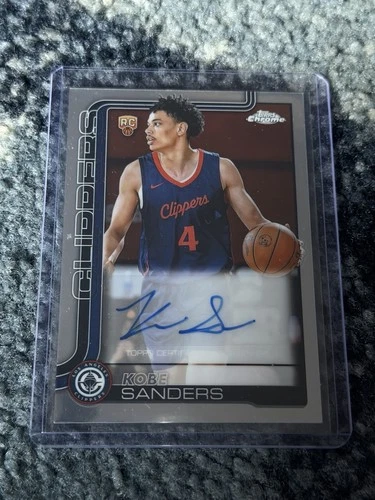 2025 Topps Chrome Kobe Sanders Chrome Rookie Autographs (RAW)