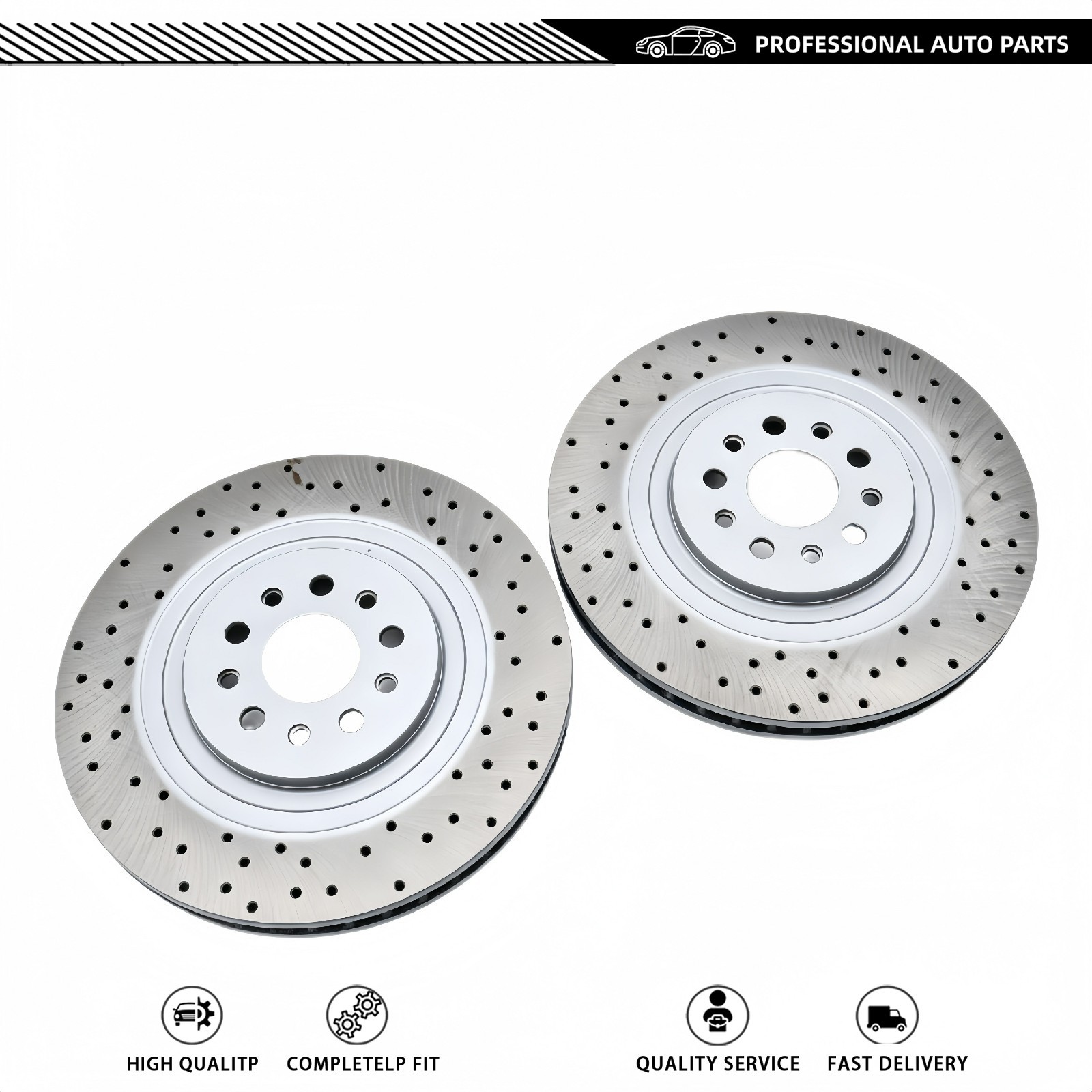 Maserati Ghibli 2014 Front Left, right Brake discs Pair P/N 670030935