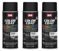 Sem 15243 Satin Black Color Coat - 12 Oz. 3 Pack Sem 15243 Satin Black Color Coat - 12 Oz. 3 Pack