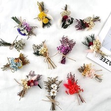 Mini Dried Flower Bouquet, Wildflower Decor, 13 PCS for Crafts or Photo Props