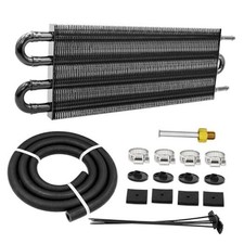 4 Pass Ultra-Cool Tube and Fin Transmission Cooler Universal 5/16" 4-pass Black