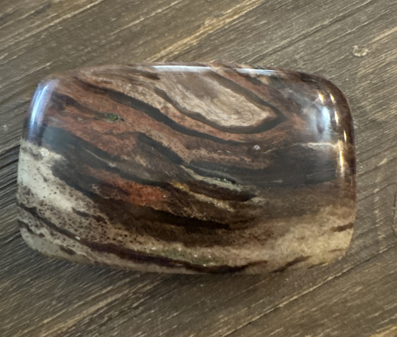 Large Polished Stone Rectangle Rounded Corner Bel… - image 9