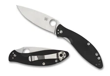 Spyderco Knives Astute Liner Lock Black G-10 C252GP Stainless Pocket Knife