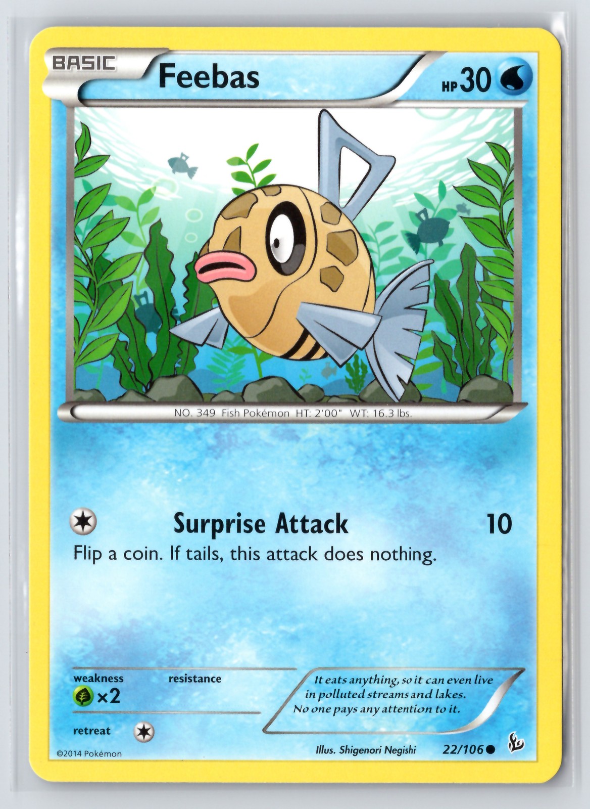 Feebas #22/106 XY - Flashfire Pokemon