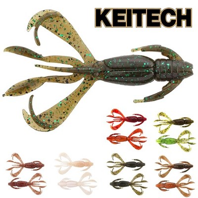 KEITECH 2.4'' Crazy Flapper | 6,2cm 2,1g | Gummi Krebs Barsch Gummikrebse Japan