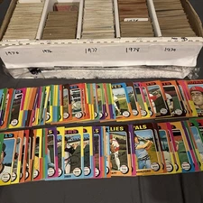 1975-79 Topps Baseball Card Lots 100x No Dups VG+ .H25