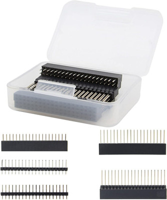 Geekworm 2X20 40-Pin Stacking Female Header Kit for Raspberry Pi, 10 Pieces