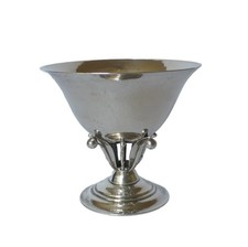 First Edition George Jensen Sterling Silver Footed Bowl #17 by Johan Rohde