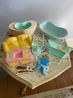 Huge Lot Vintage Mattel BARBIE 1970-80s Meritus Furniture Computer Tub Chairs