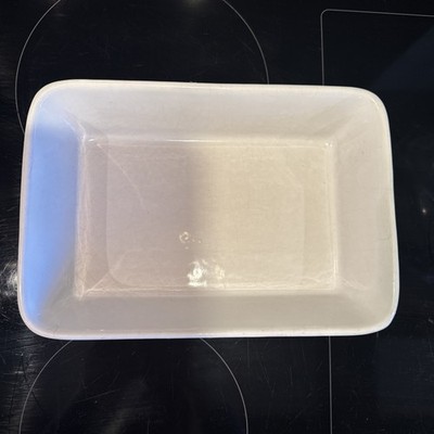 Weiße Keramik 23 cm x 16 cm rechteckig Ofen zu Geschirr Schale