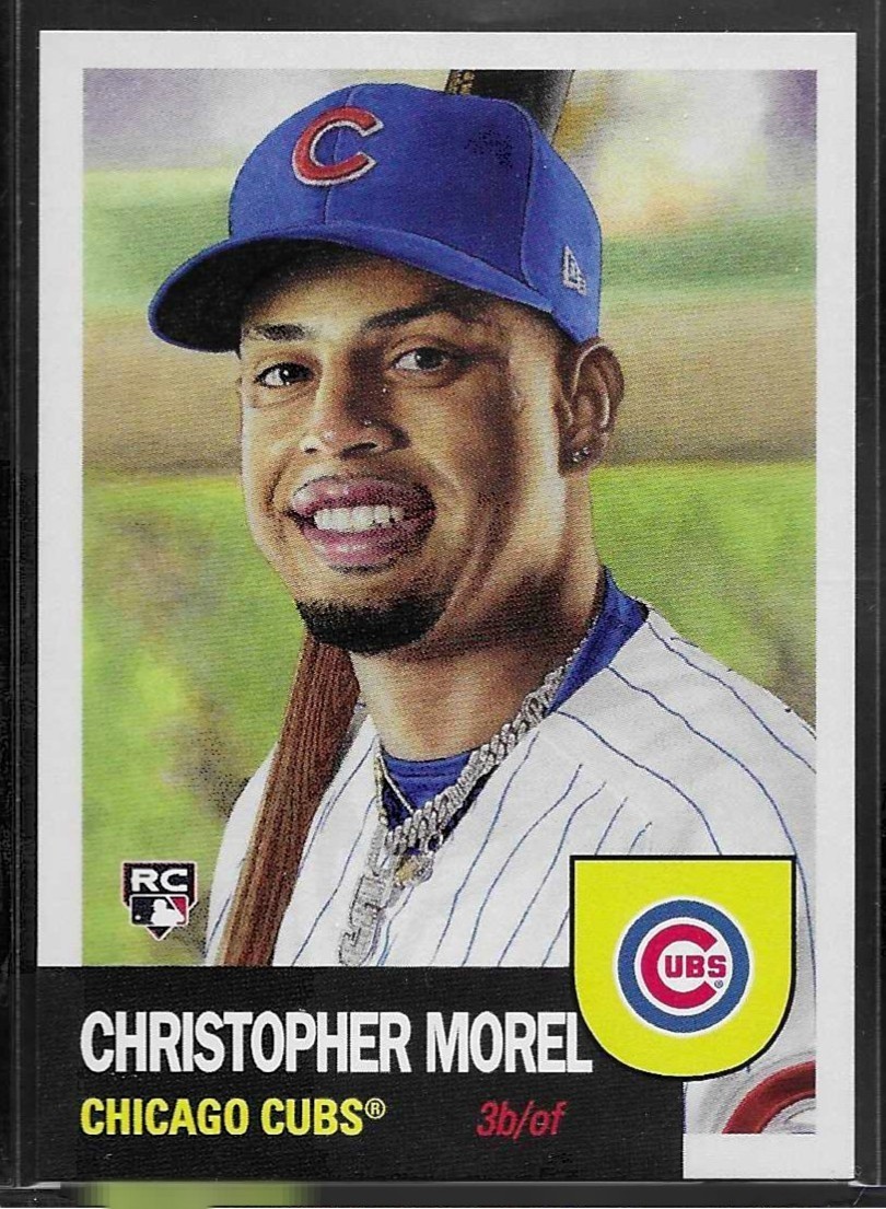 2023 TOPPS LIVING SET # 641 CHRISTOPHER MOREL Rookie Chicago Cubs 2187 Printed b