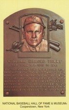 William Harold Terry Baseball Hall of Fame - Cooperstown New York NY - Postcard