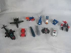 Vintage 1980s Tonka GoBots Lot 12 Pieces Warpath Tank Dive-Dive Flip Top Incompl