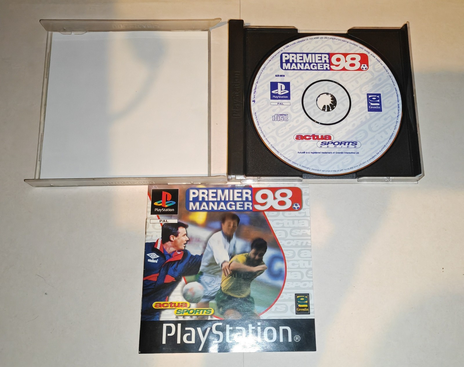 Premier Manager 98 (Sony PlayStation 1, 1998) - With Manual