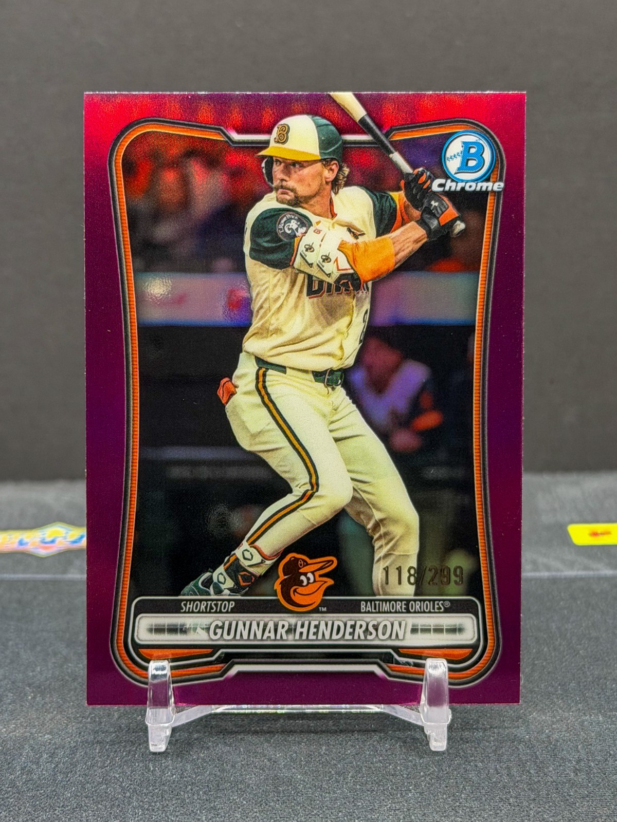 2026 Bowman Chrome Gunnar Henderson Fuchsia Refractor /299 Baltimore Orioles