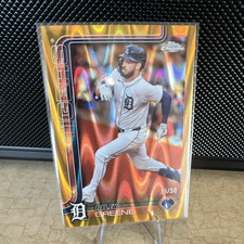 Topps 2025 Chrome Riley Greene Detroit Tigers #34 Serial Numbered /50