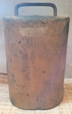 Vintage 7" Cow Bell Metal Rustic Forged Primitive Folk Art, Nice Sound