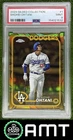 Shohei Ohtani 2024 Topps Gilded #1 87/99 PSA 9 Mint Dodgers 1532