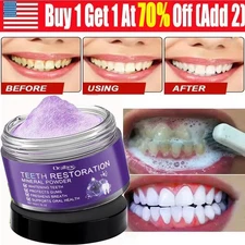 Dental Restoration Mineral Powder Remove Plaque Stain Whitening Teeth Gum Repair
