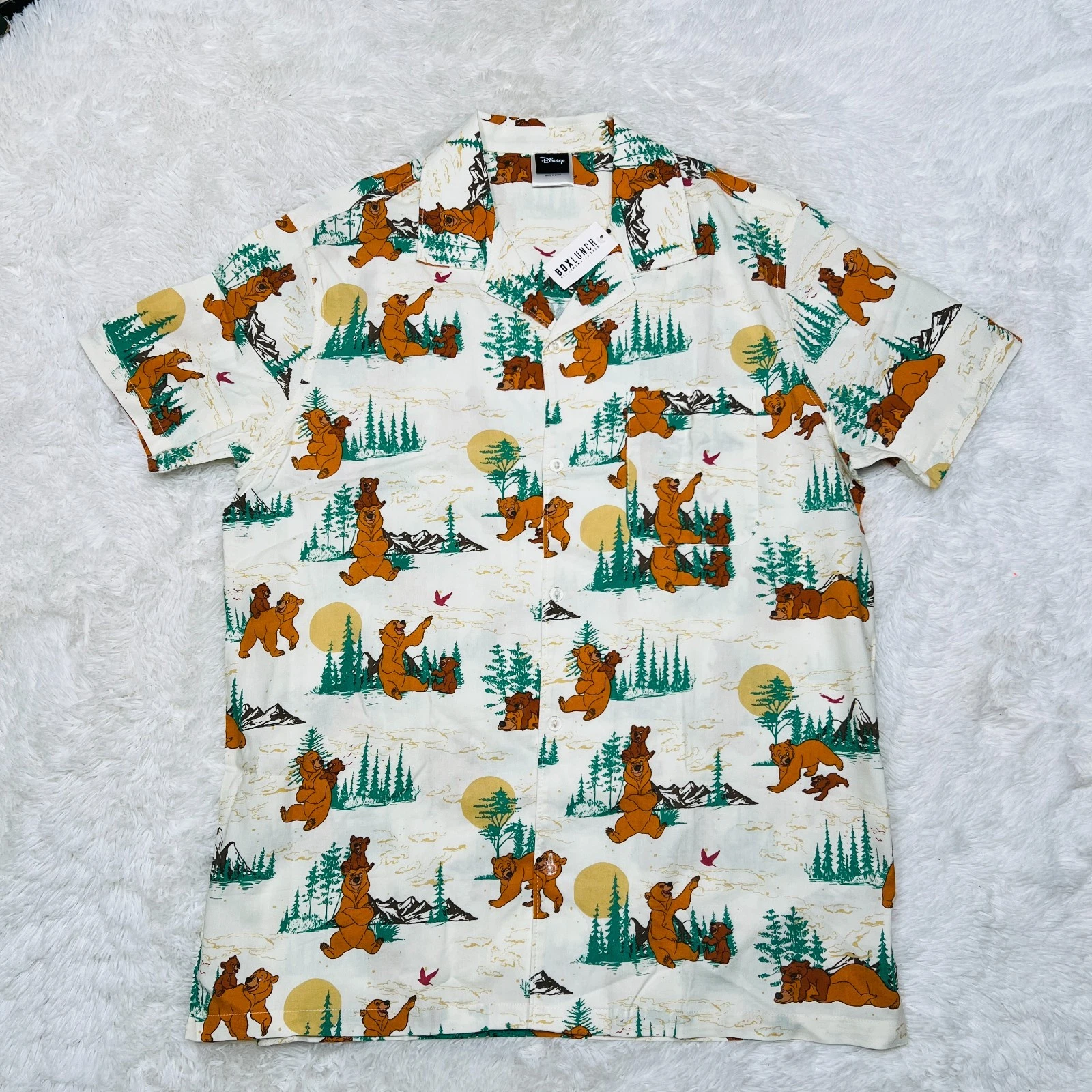 DISNEY BROTHER BEAR KODA AND KENAI BUTTON UP SHIRT BOXLUNCH
