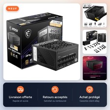 MSI MAG A850G PCIE5 Alimentation PC modulaire ATX 3.0 80 Plus Gold