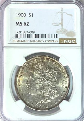 1900 $1 Morgan Silver One Dollar MS62 Philadelphia BU