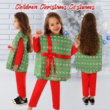 Kids Boy Girl Christmas Costumes Gift Box Xmas Dress Up Party Performance Suit
