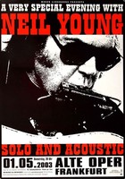 Neil Young - Solo & Acoustic, Frankfurt 2003 | Konzertplakat | Poster